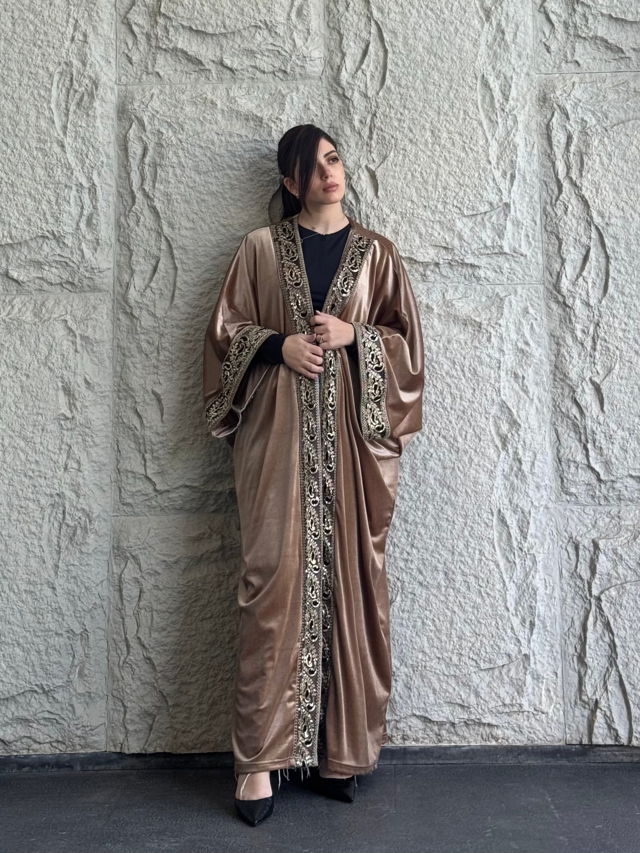Midnight Majesty Embroidered Kaftan