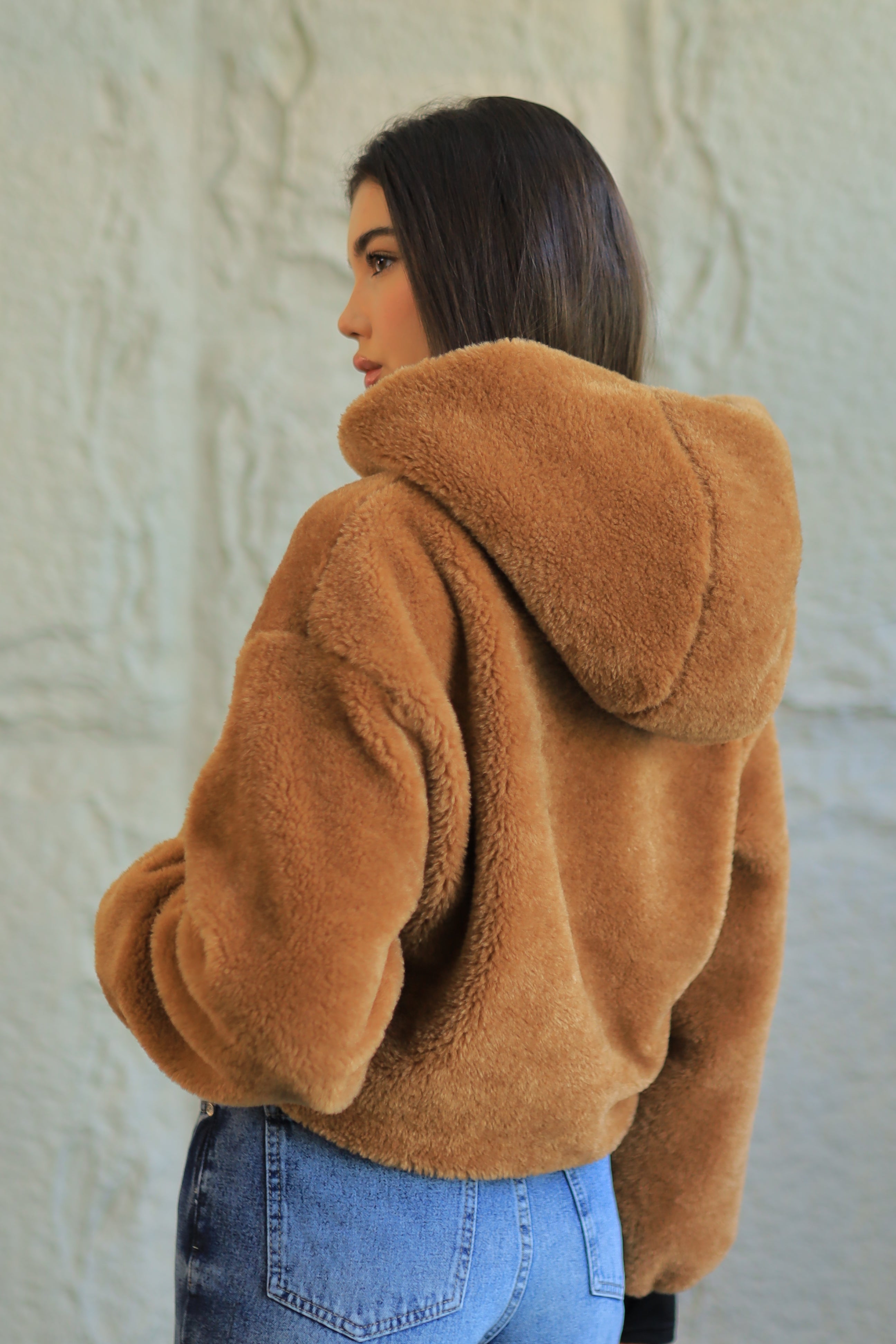Cozy Teddy Bomber Jacket