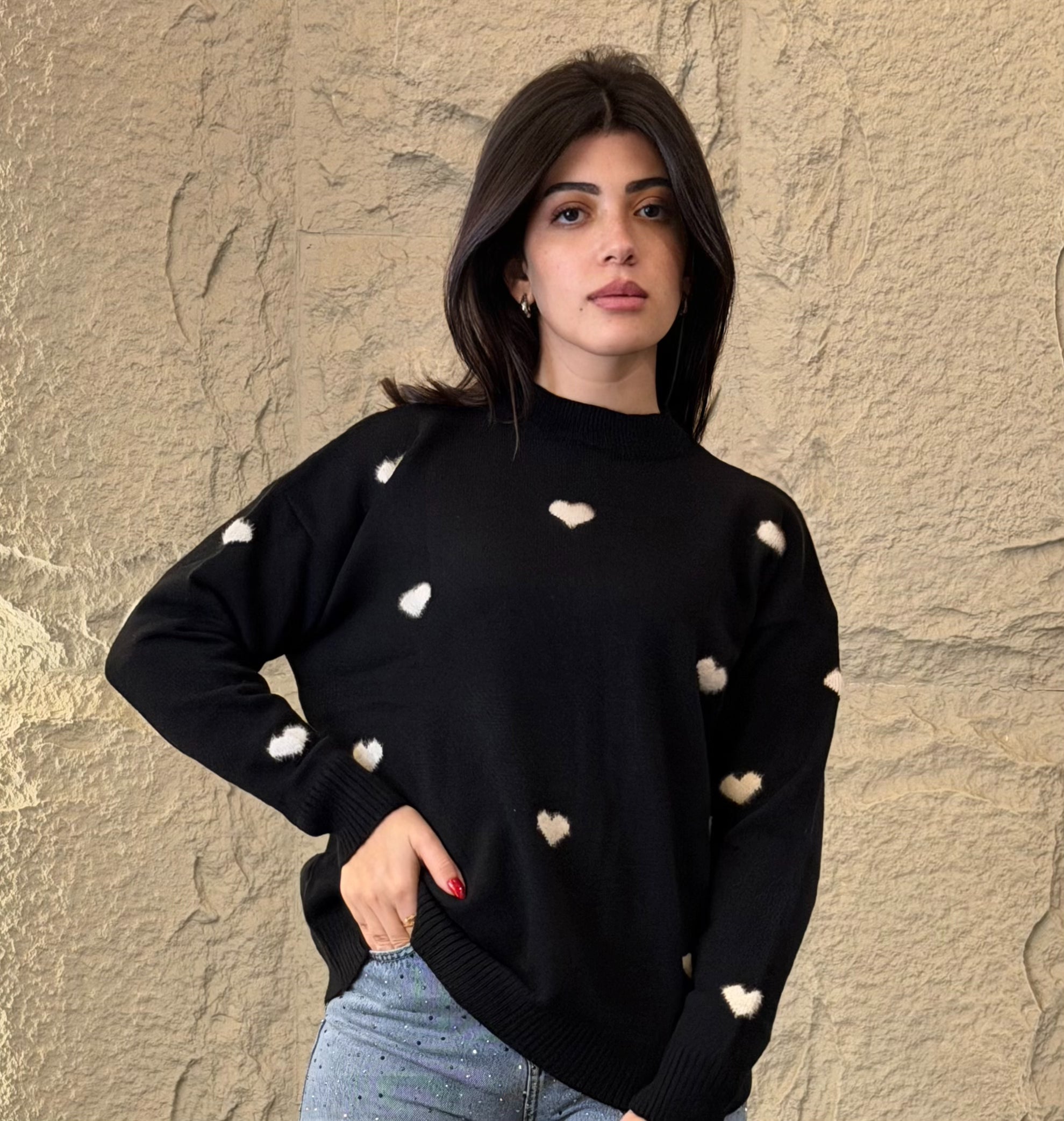 SWEETHEART KNIT SWEATER