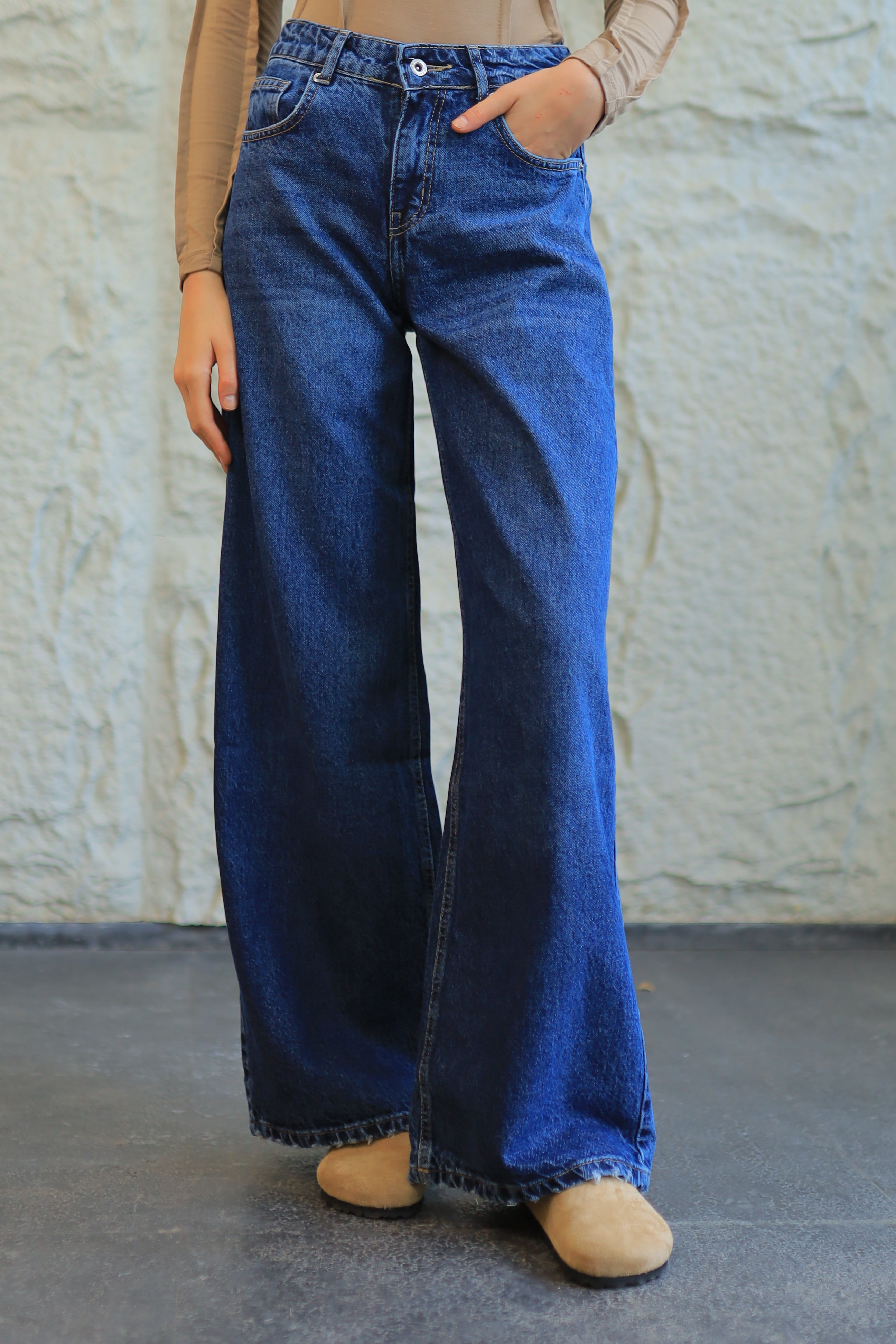 Deep Blue Relaxed Denim - StraightLeg Fit