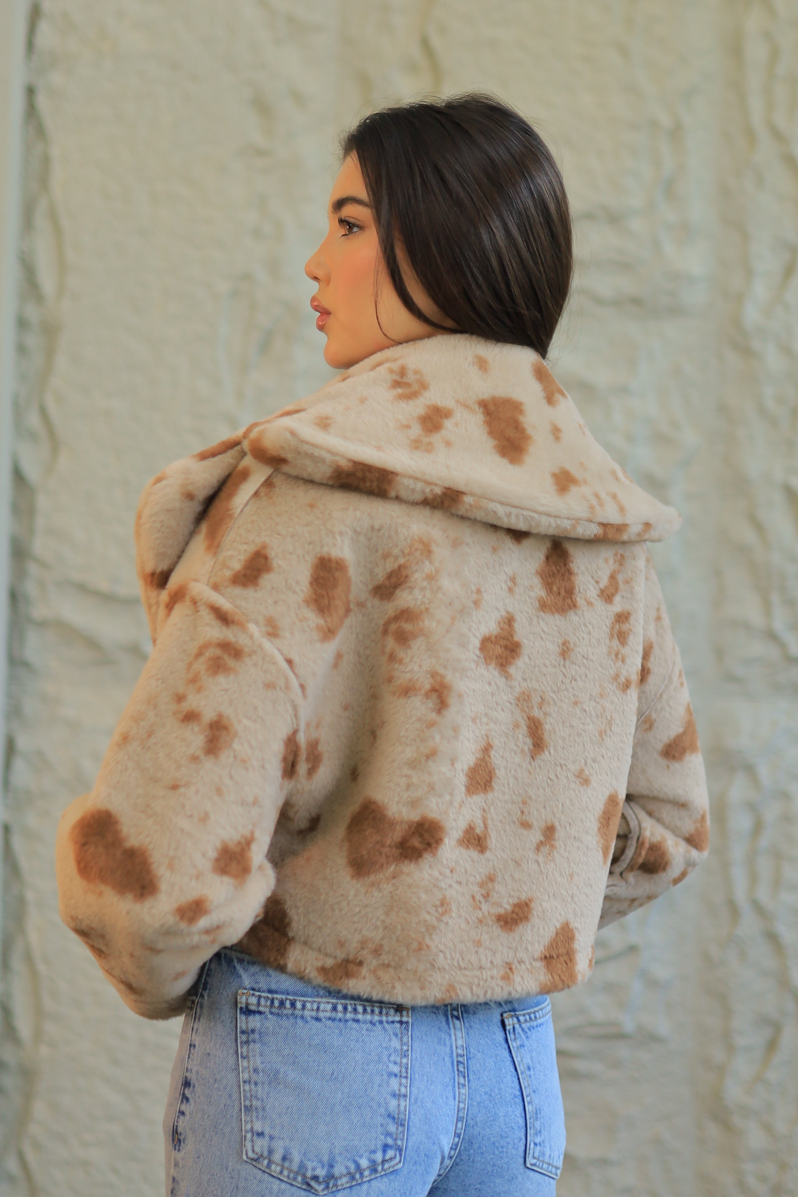 Double-Face Faux Shearling Jacket