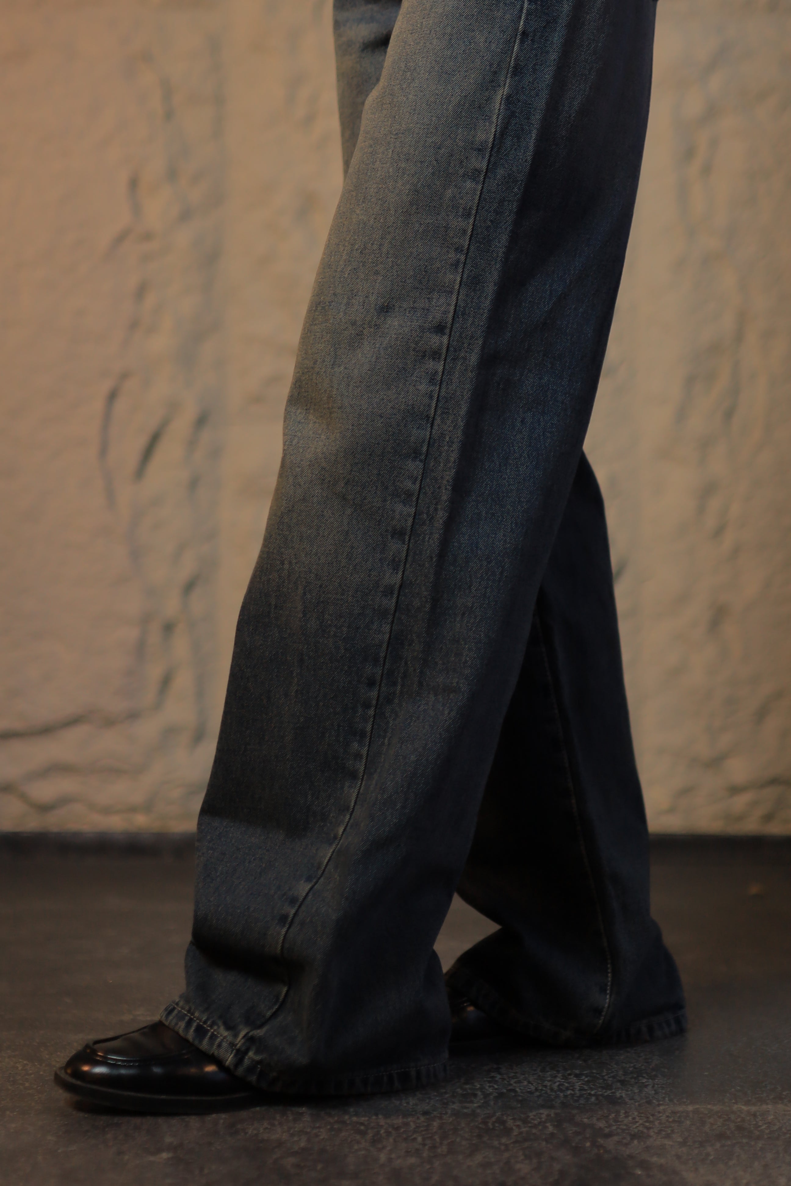 Dark Wash Wide-Leg Jeans