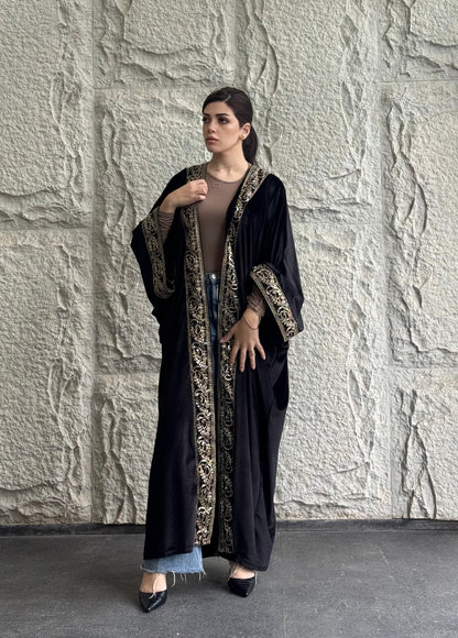 Midnight Majesty Embroidered Kaftan