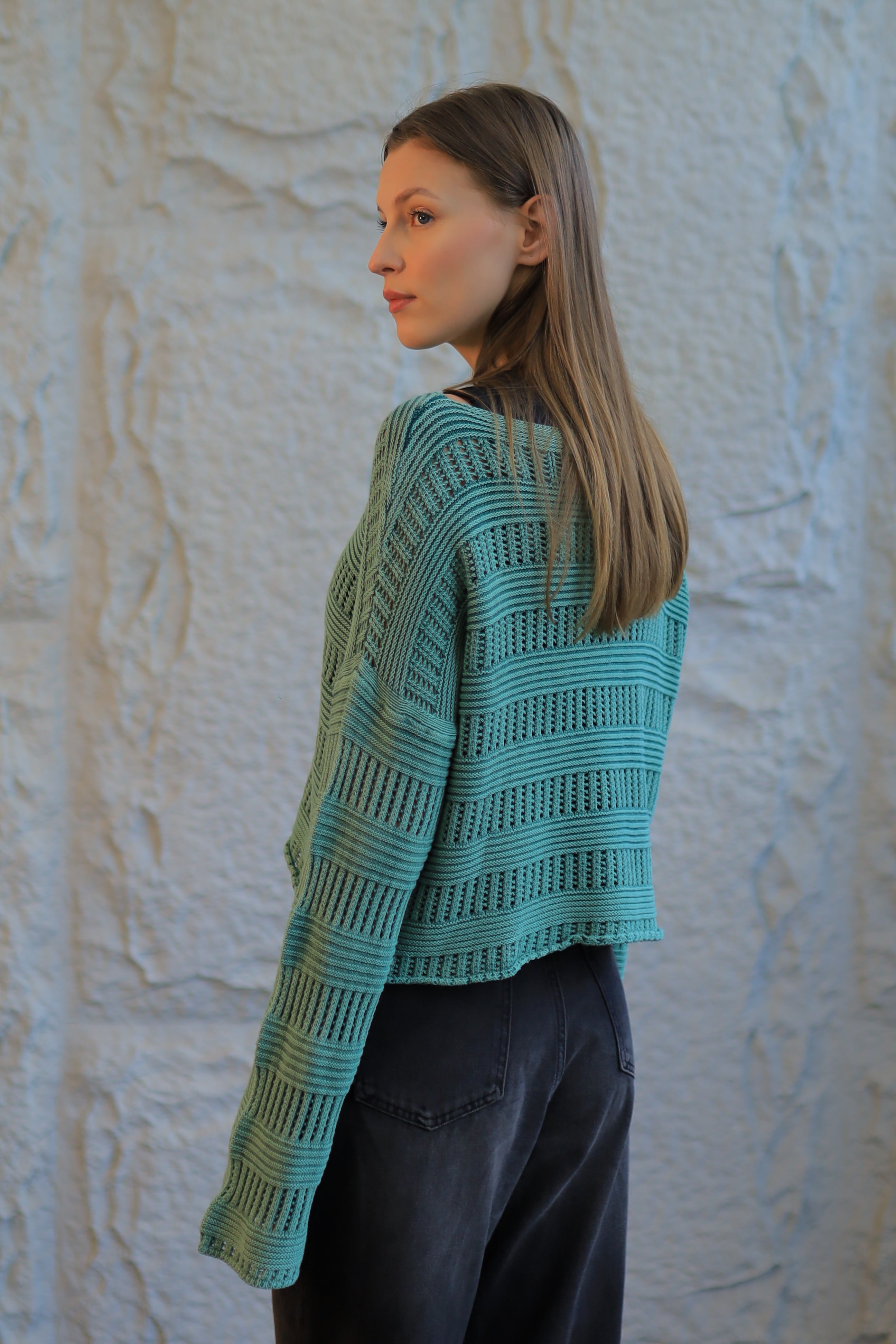 OPEN-KNIT SWEATER