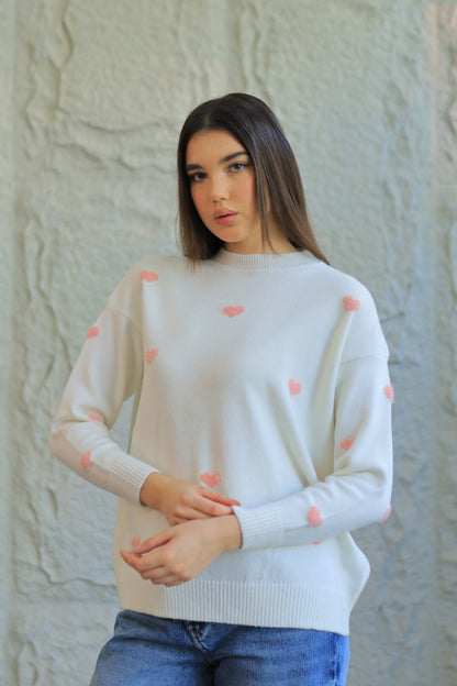SWEETHEART KNIT SWEATER