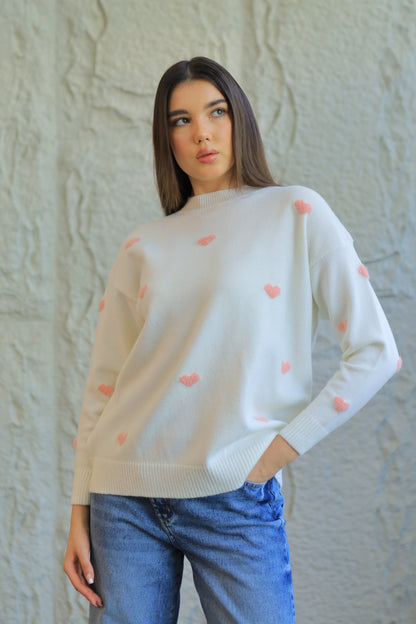SWEETHEART KNIT SWEATER