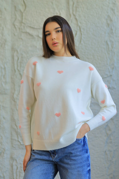 SWEETHEART KNIT SWEATER