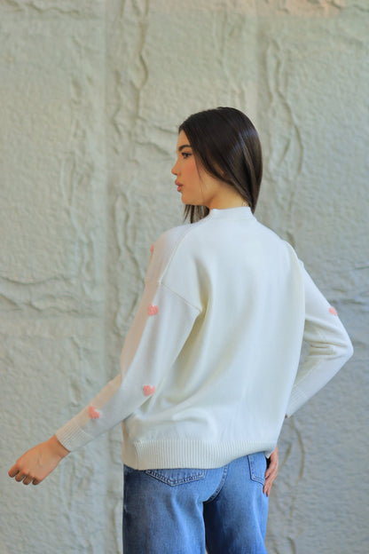 SWEETHEART KNIT SWEATER