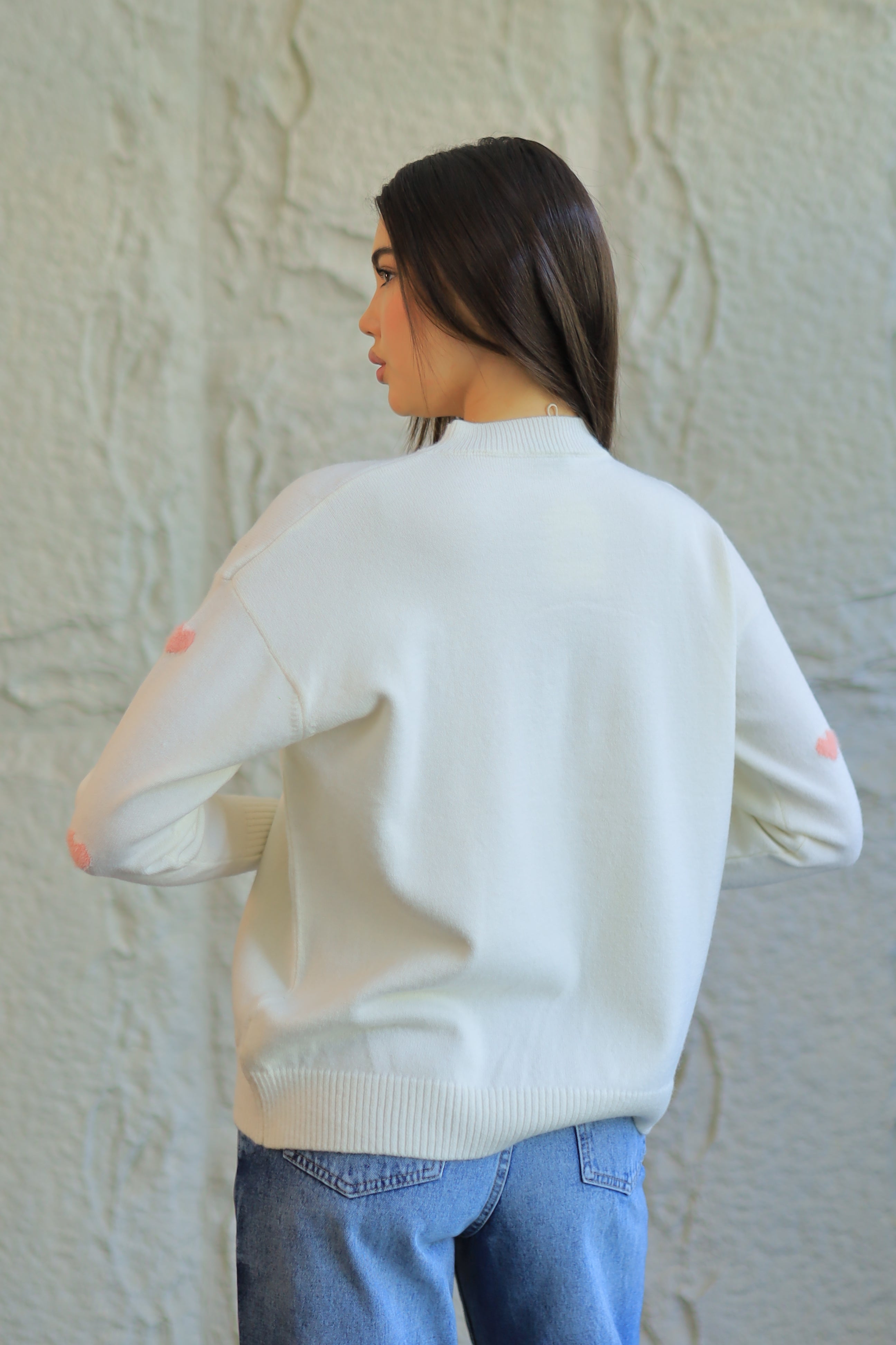 SWEETHEART KNIT SWEATER