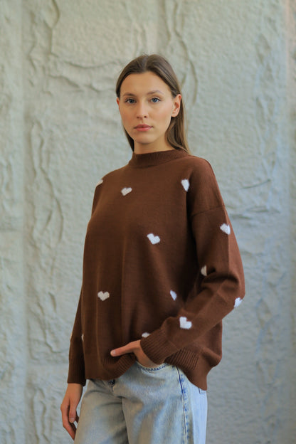 SWEETHEART KNIT SWEATER