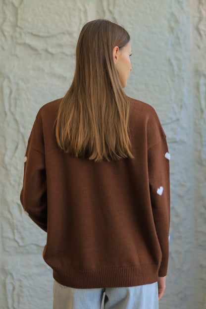 SWEETHEART KNIT SWEATER
