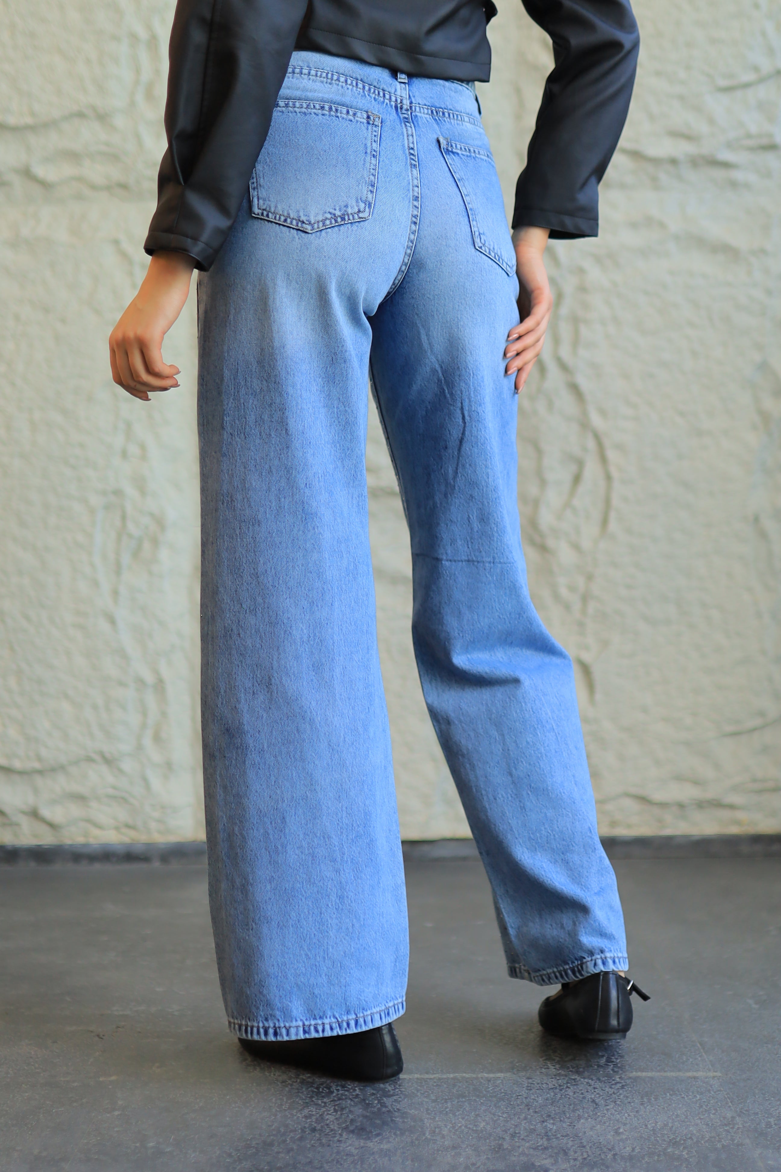 STARDUST STUDDED DENIM JEANS