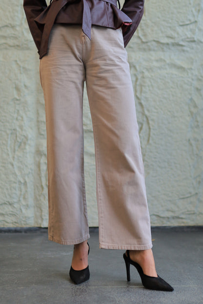LIGHT MOCHA STRAIGHT DENIM