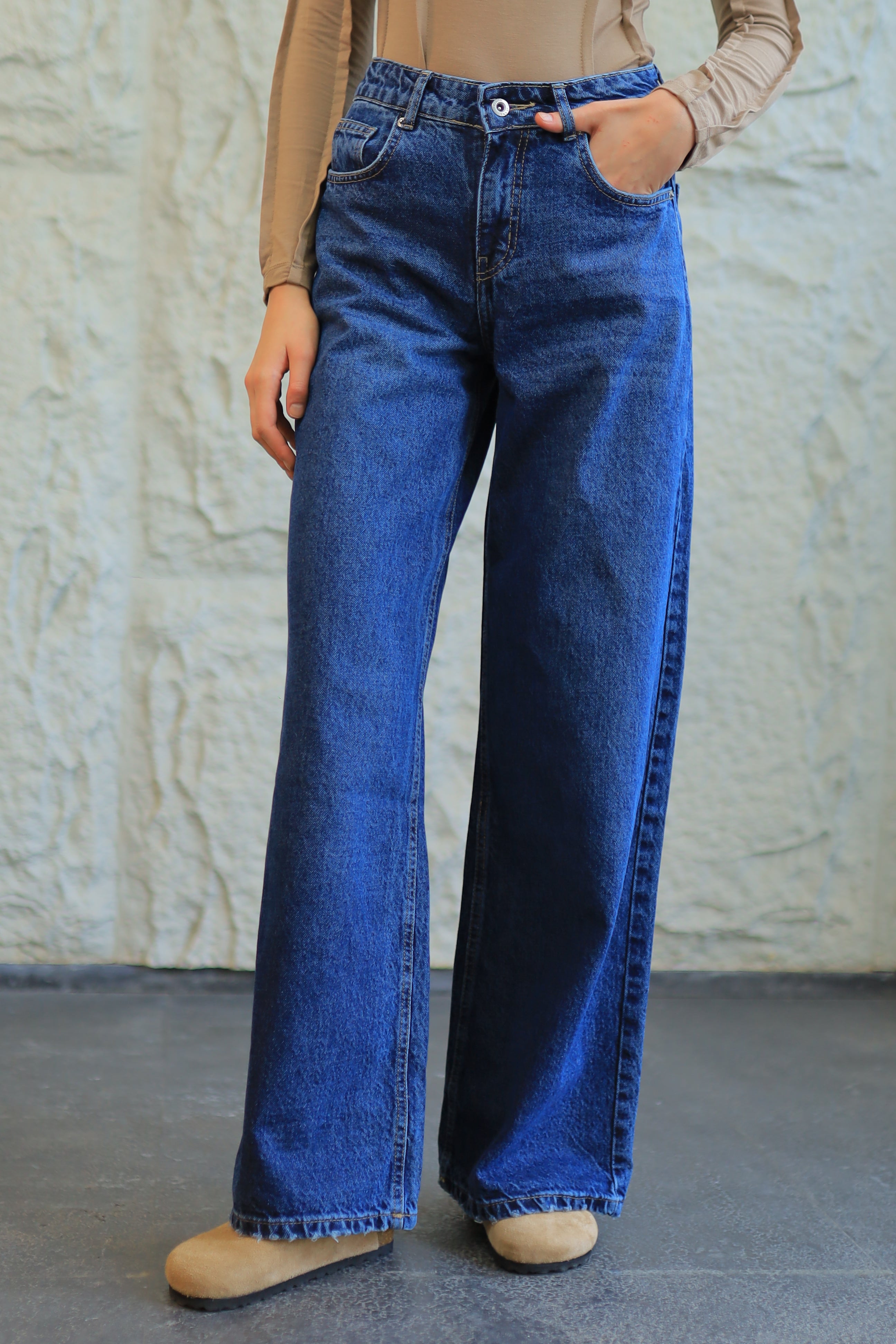 Deep Blue Relaxed Denim - StraightLeg Fit