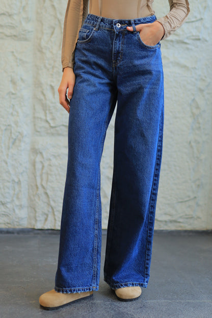 Deep Blue Relaxed Denim - StraightLeg Fit