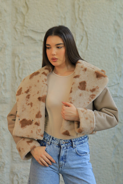 Double-Face Faux Shearling Jacket