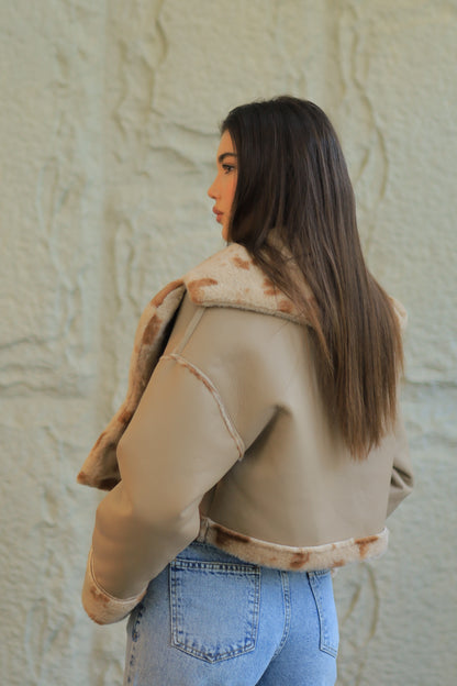 Double-Face Faux Shearling Jacket