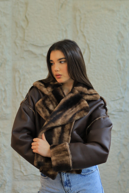 Double-Face Faux Shearling Jacket