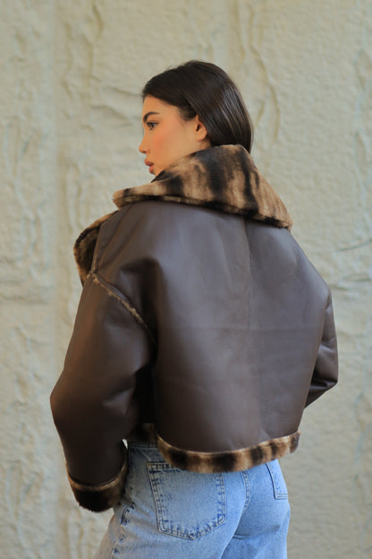 Double-Face Faux Shearling Jacket