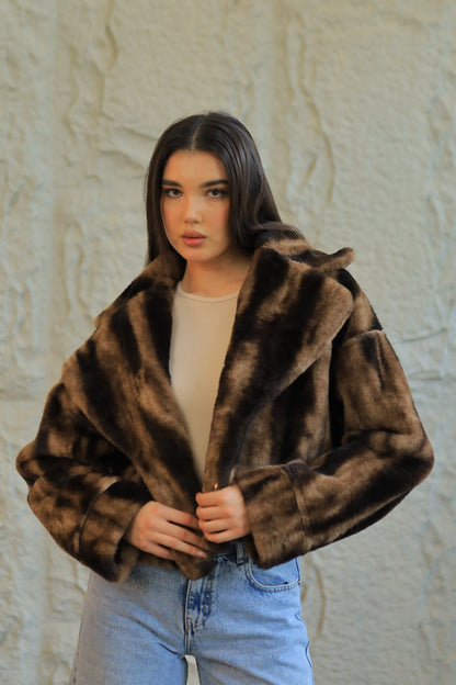 Double-Face Faux Shearling Jacket