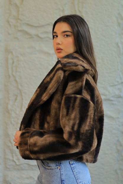 Double-Face Faux Shearling Jacket