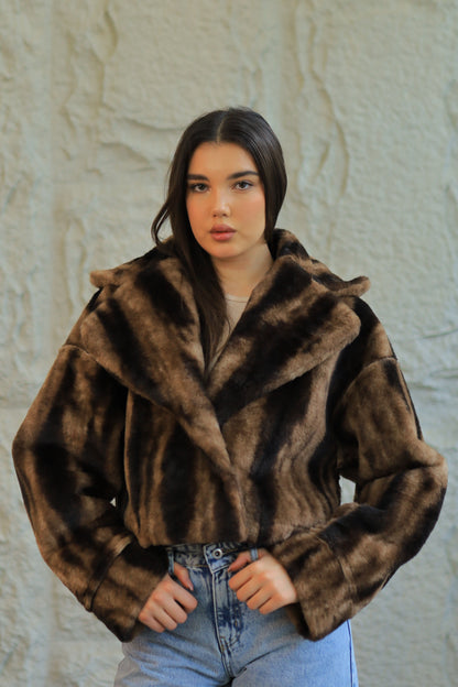 Double-Face Faux Shearling Jacket