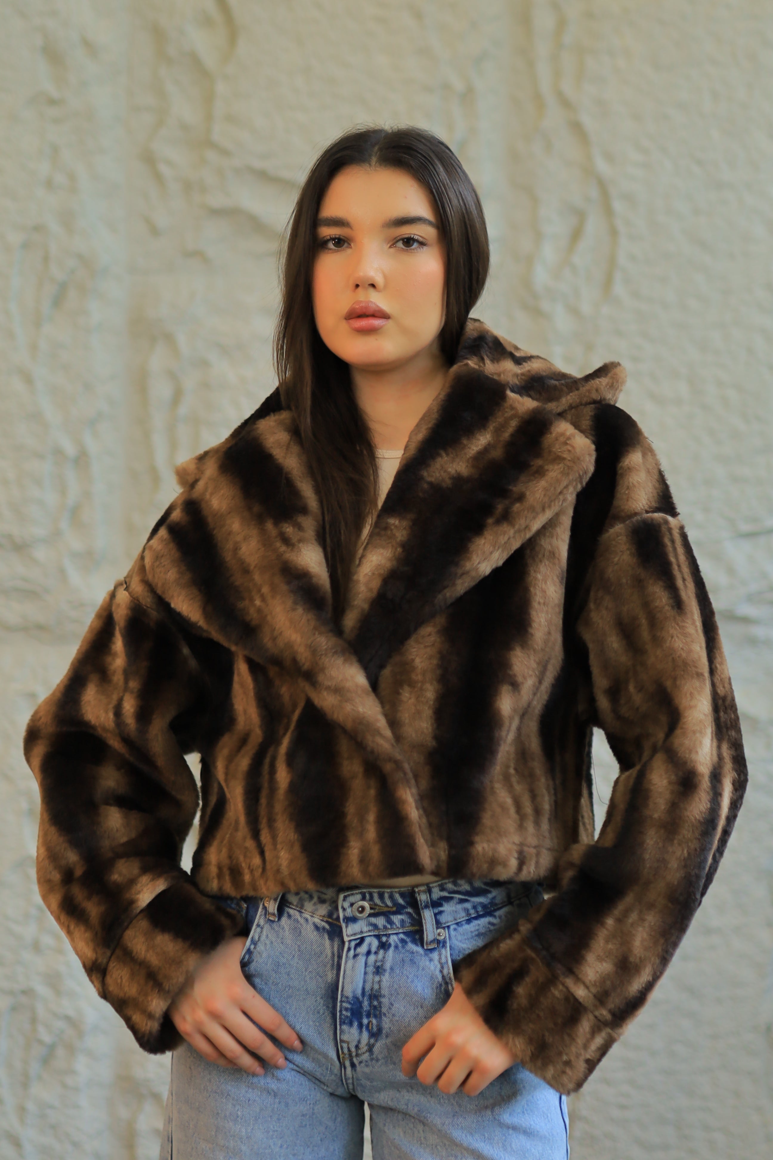 Double-Face Faux Shearling Jacket