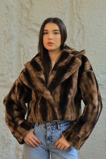 Double-Face Faux Shearling Jacket