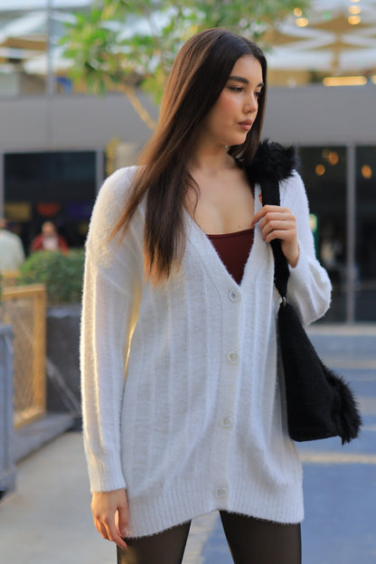 FUZZY CARDIGAN