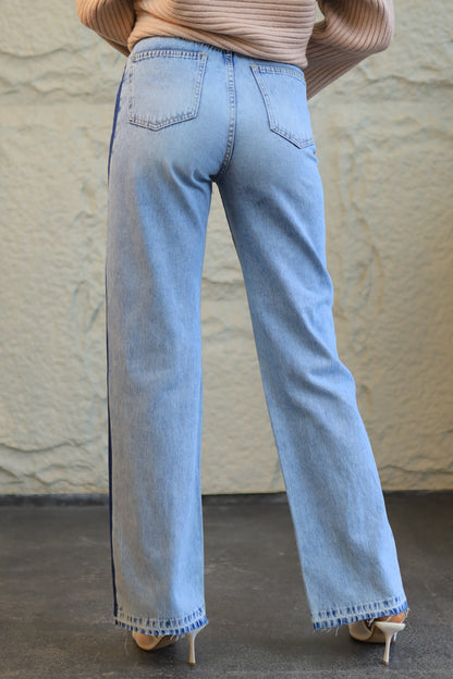 TWO-TONE VINTAGE DENIM JEANS